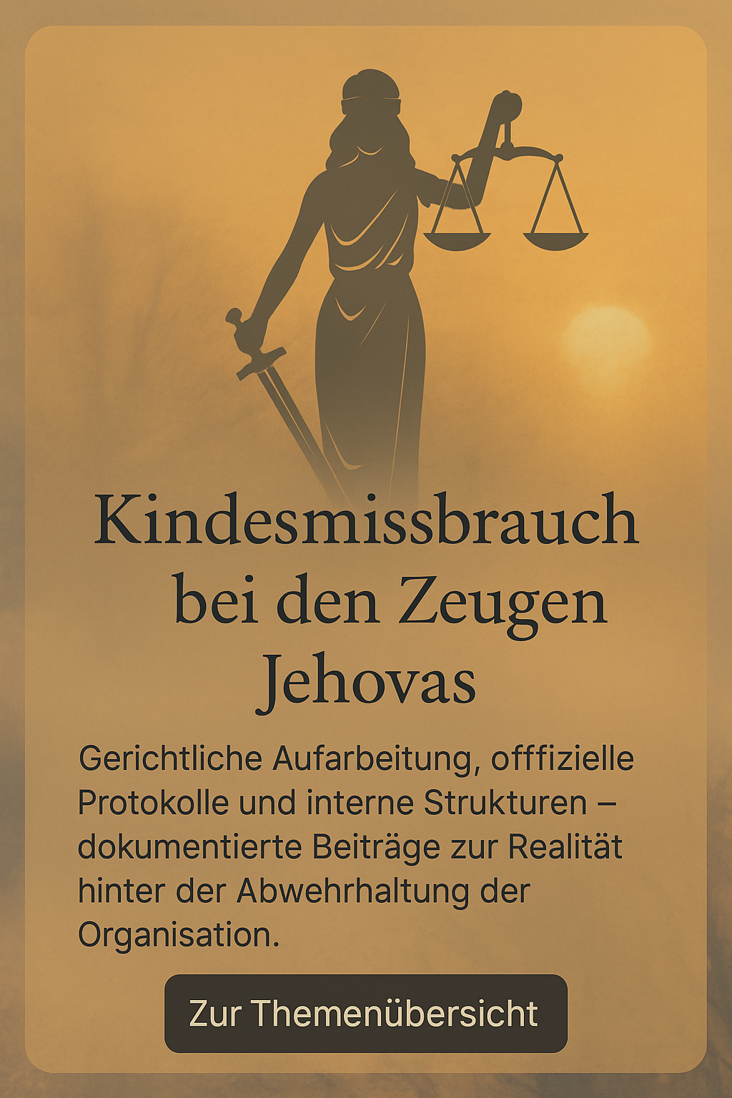 Kindesmissbrauch bei den Zeugen Jehovas – Themenseite